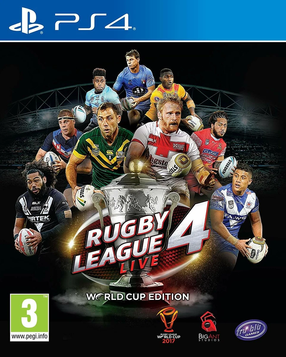 Rugby League Live 4 World Cup Edition Sony PS4 Playstation 4 NRL Footy Game 9312590124228 eBay