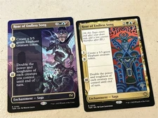 2 x mtg Roar of Endless Song, 1 borderless, 1 promo pack, Tarkir Dragonstorm