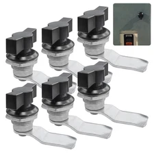 Thumb Operated Offset Cam Lock 6-Pack – Heavy Duty T-Handle Latch for Cabinet...