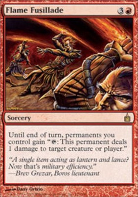 1x Flame Fusillade Heavy Play MTG Magic - Kid Icarus -