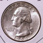 1964 Washington Quarter 90% Silver BU #3261