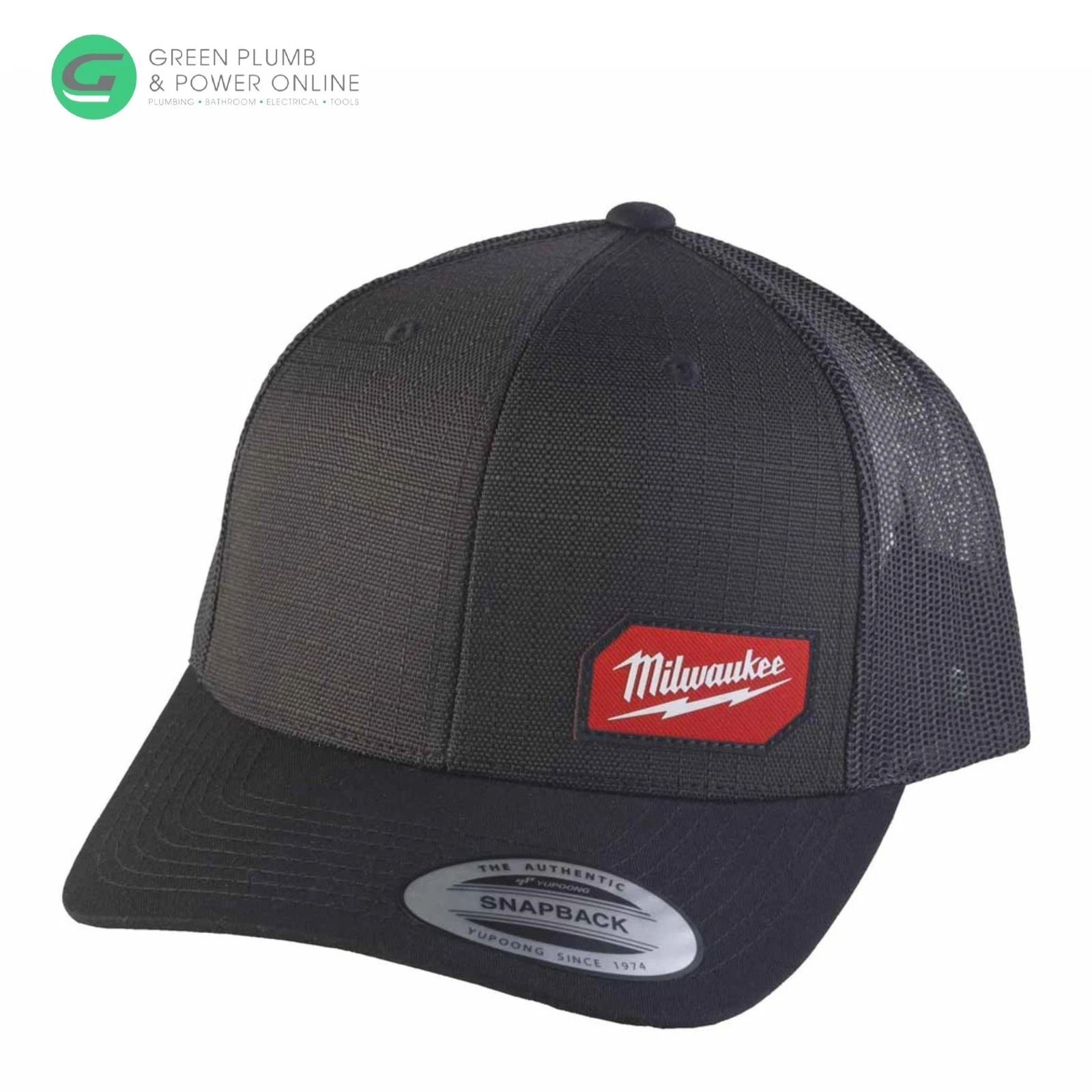 Milwaukee Snapback Trucker Cap Baseball Cap Grid Iron Black
Opens in a new window or tab
