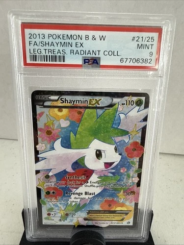 Pokemon Graded: Shaymin EX #RC21 Radiant Collection (2013) Full Art PSA 9