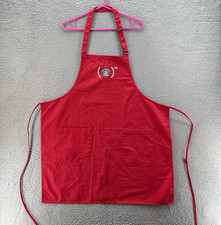 Starbucks Apron Red Barista Christmas Uniform Embroidered 2-Pockets Adjustable