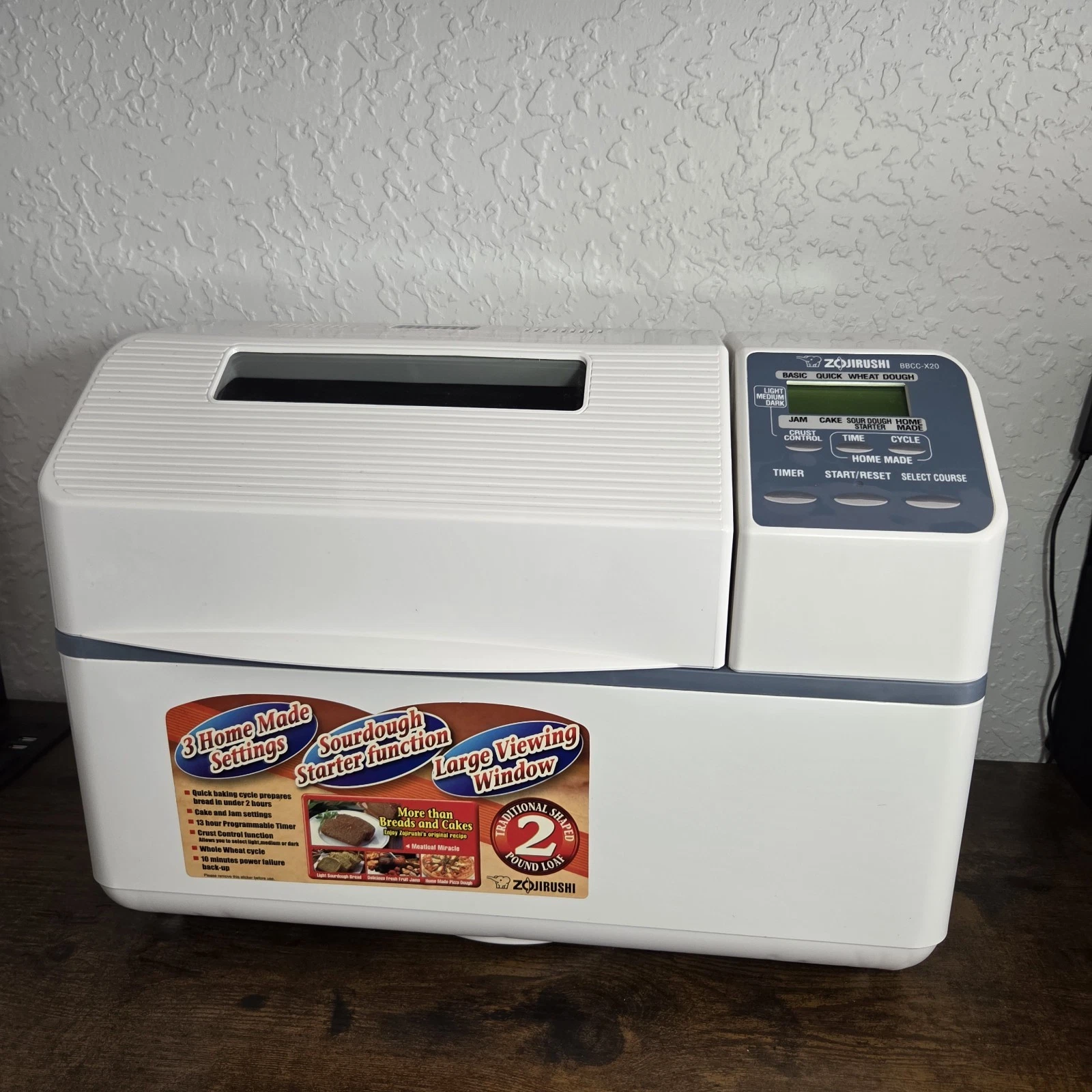 Zojirushi BBCC-X20 Home Bakery Supreme Bread Maker Machine 2lb - Very Clean