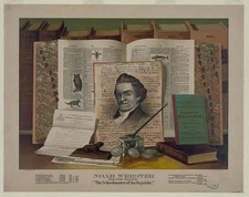 Photo:Noah Webster. Born 1758-died 1843. The schoolmaster of the republic