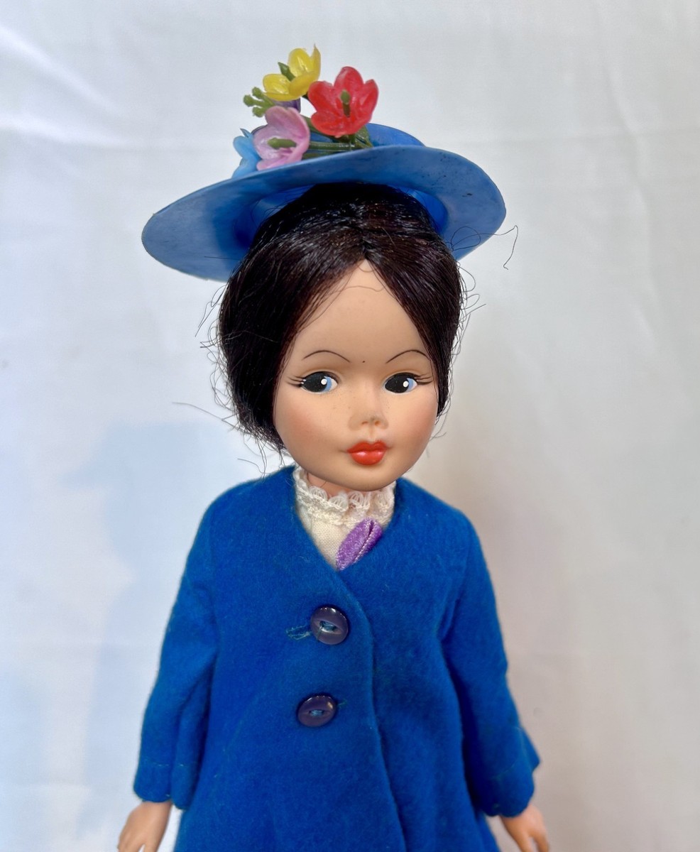 Vintage 1960's Horsman Mary Poppins Doll 12” with Original Clothes