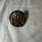 Vintage US Army WW2 MIlitary Cap Hat Insignia Badge Eagle Emblem Screw Back