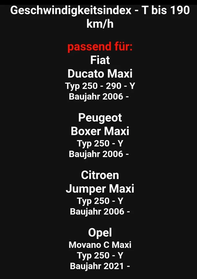 Komplettrad für Fiat Ducato, Peugeot Boxer,  Citroën  Jumper,  Opel Movano - Bild 2 von 3