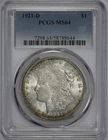 1921-D Morgan Silver $1 Dollar PCGS MS 64