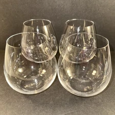 Set Of 4 Reidel “O” Pinot Noir - Nebbiolo Stemless Wine Glasses