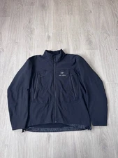 Vintage Arcteryx Jacket Gamma SV Mens XL Black Polartec Softshell Fleece Zip y2k