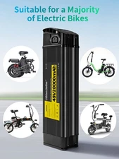 48V20Ah Silver Fish Folding Ebike Lithium-ion Battery With BMS