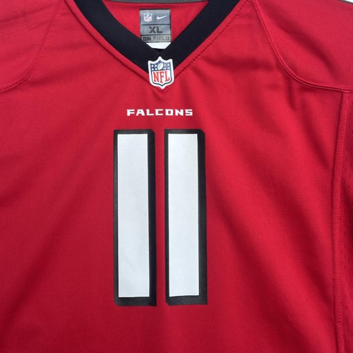 Atlanta Falcons Jersey Boys XL Red NFL Football Julio Jones 11 Nike On Field - Picture 2 of 7