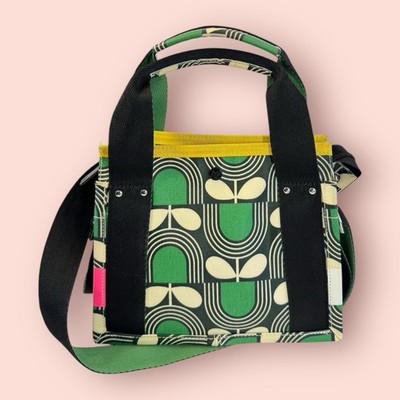 ORLA KIELY Sixties Stem Emerald Small Messenger Shoulder Bag Purse