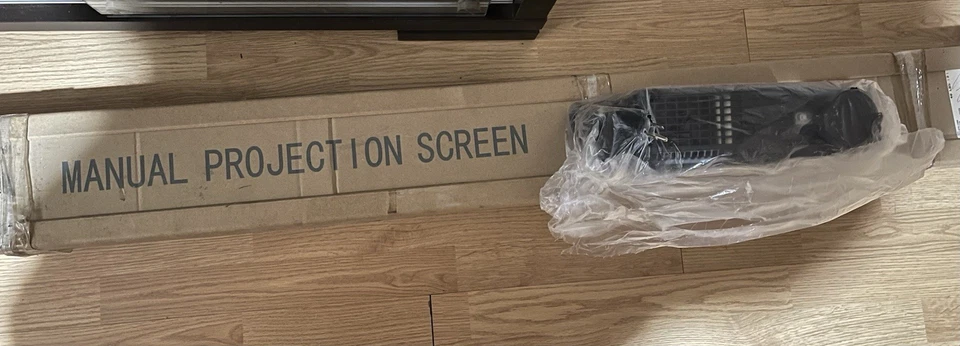 Pantalla de proyección manual Mustang SC-M106D16:9 62”x92” TI90 InFocus Proyector Foto 4 de 4