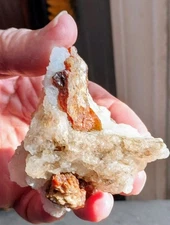 Vintage 1970s Deer Creek Arizona Fire Agate Quartz Crystal Rough 5.4 Ounces