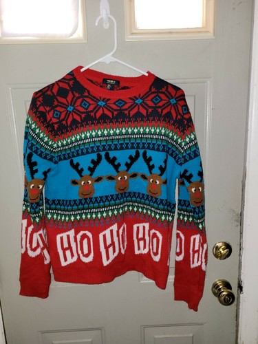 Hot Topic Christmas Reindeer Ho Ho Ho 