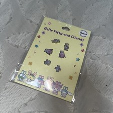 Brand New 3 Pairs Hello Kitty and Friends Claire's Bunny Easter Enamel Earrings