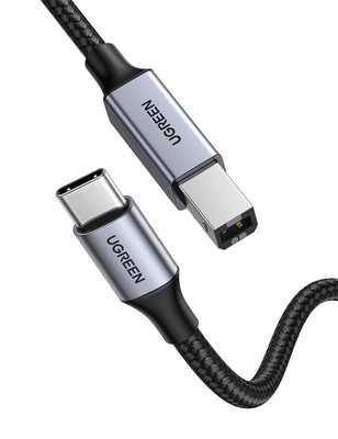 UGREEN USB C Druckerkabel USB B Auf USB C Kabel Scannerkabel Mit Nylonkabel Und 