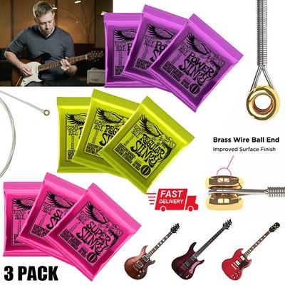 3x ERNIE BALL 2223 PREMIUM SAITEN E-GITARRE SUPER SLINKY 9-42 ELECTRIC STRING