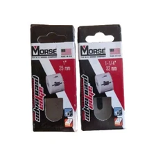 1" & 1-1/4"  MORSE HOLE SAW  premium bi-metal high performance - USA 2pcs