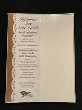 Ampad Social Invitation 50 Ct Informal Size Note Cards With Envelopes #35791 New