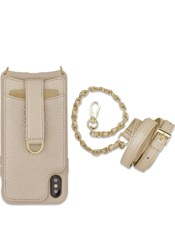 Bandolera de piel bóveda Victoria iPhone Cartera Estuche, Parachoques de moda para Foto 2 de 3