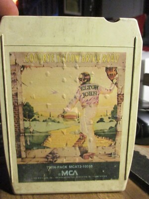 1973 ELTON JOHN Goodbye Yellow Brick Road 8 Track Tape MCA MCAT 2-1003 VG+
