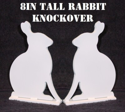 Steel Shooting Targets Rabbit Silhouette Knockovers .22LR Pistol/Rifle ...
