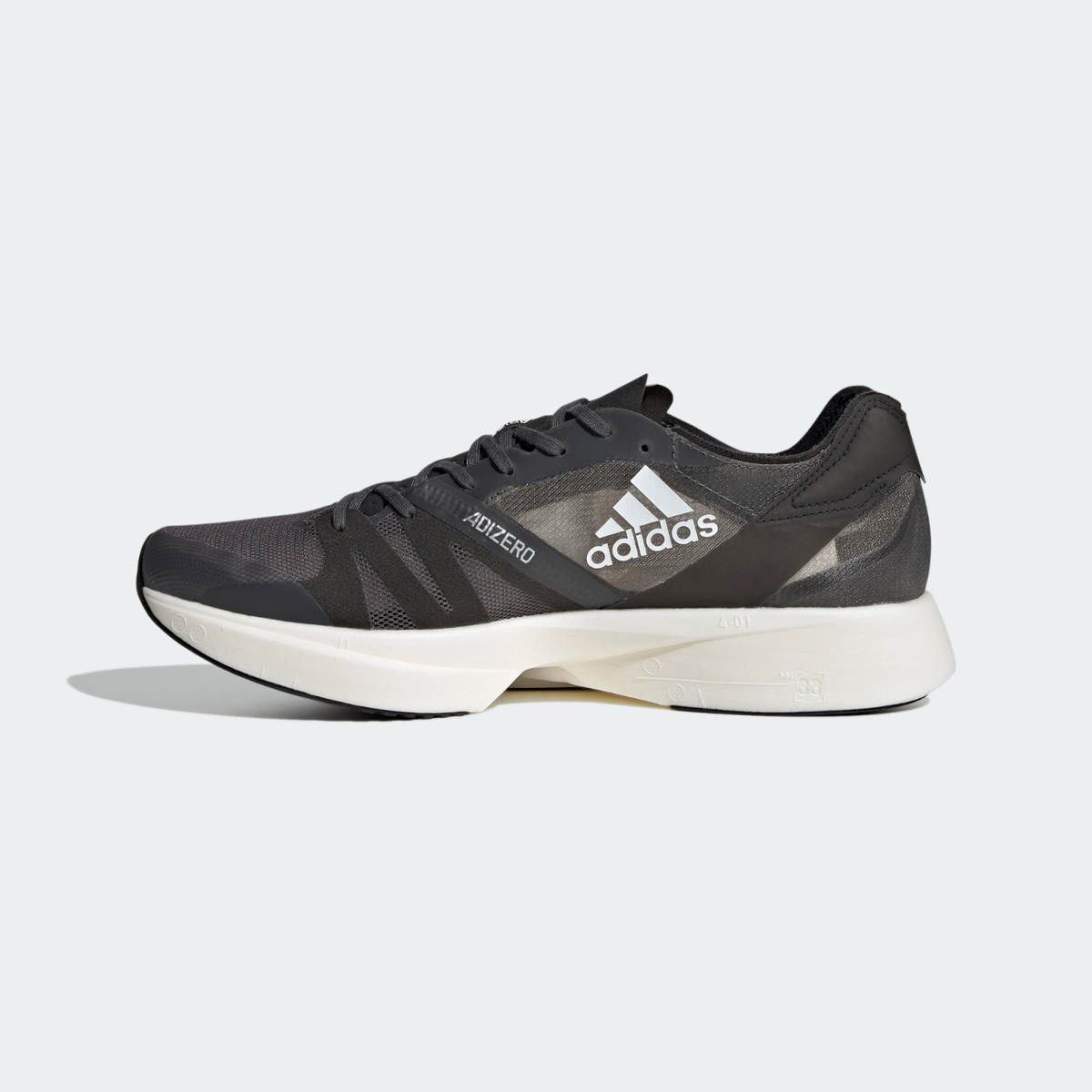 adidas Running Adizero Takumi Sen 8 Shoes in Grey and White adidas Running Adizero Takumi Sen 8 Shoes in Grey and White