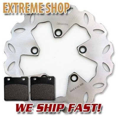 Rear Brake Rotor+Pads for Suzuki GSF600 Bandit 1995-2004 GSF1200 S K (1996-2005)