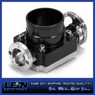 #ad #ad Universal 2.75quot; 70MM Throttle Body High Flow Intake Manifold Aluminum Black 1Kit $39.80