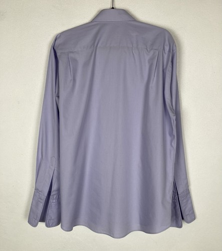 Balmain Paris Purple Formal Dress Shirt Double Cuffs Pristine Condition 16.5”/42 - Picture 6 of 9