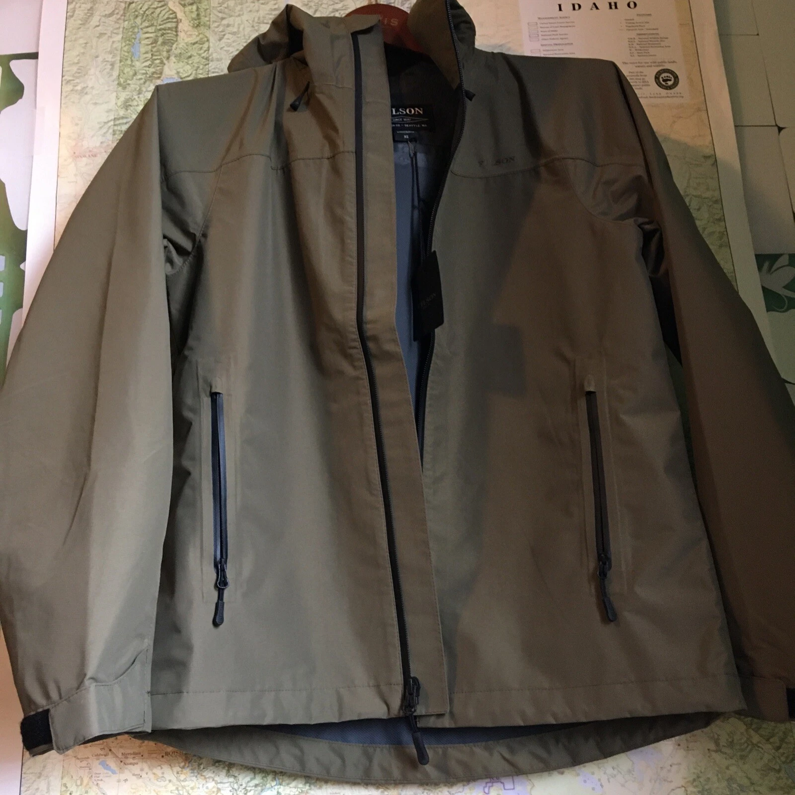 Filson Swiftwater fly fishing rain jacket WNM’s XS