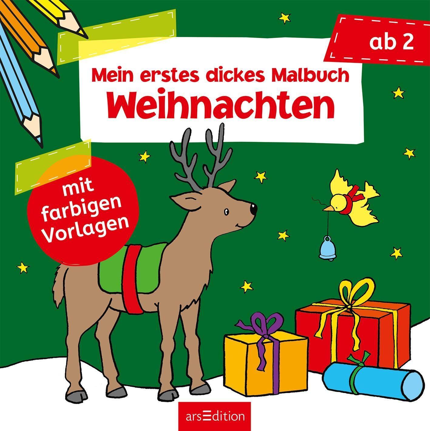 Thumbnail - Mein Erstes Dickes Malbuch Ab 2 - Weihnachten