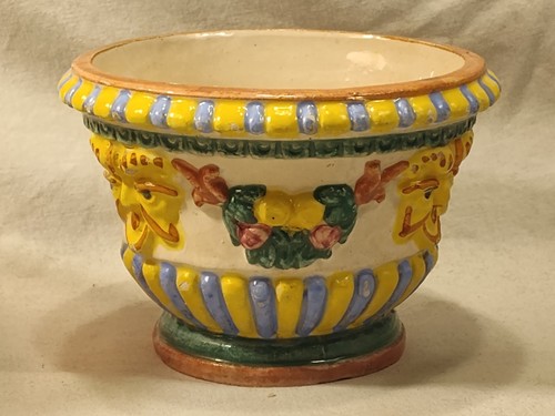 Mid Century Majolica Planter Pot Italy - Picture 5 of 18