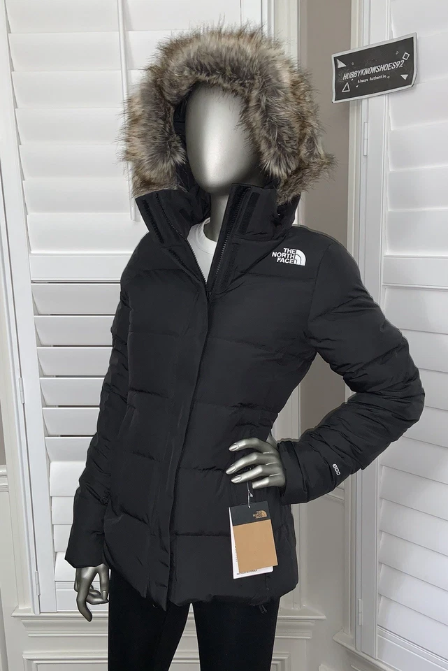 The North Face Women's Gotham Jacket Hooded 600-Down Winter Jacket - Black NWT - Image 4 of 4