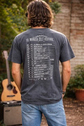 Vintage 2007 Mainzer Zelt Festival T Shirt Peter Gabriel Bri 2000s vintage concert t-shirt, vintage, single stitch, B+ condition