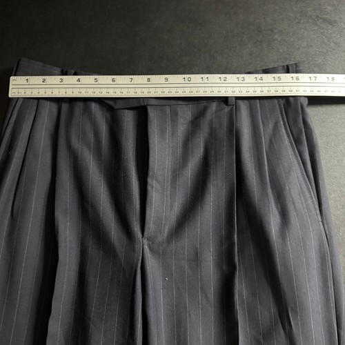 Tuta Brooks Brothers 346 uomo 41R 32W blu navy gessato due bottoni elasticizzata - Foto 11 di 12