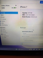 Used Apple iPhone 7 - 32GB - Black - Unlocked - MNAC2 LL/A