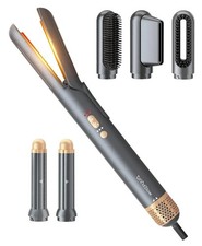 Hair Dryer Brush 6-in-1 Straightener, Hair Auto-Wrap Curlers, Professional...
