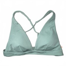 Shade & Shore Sage Green Triangle Bikini Top Women's Size M NWT