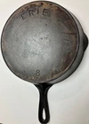 Pre Griswold Erie #8 Cast Iron Skillet with Star Maker’s Mark Very Nice Flat
