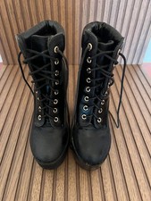 Women's Fashion Gothic Lace Up Punk Platform Chunky High Heel Ankle Boots Shoes