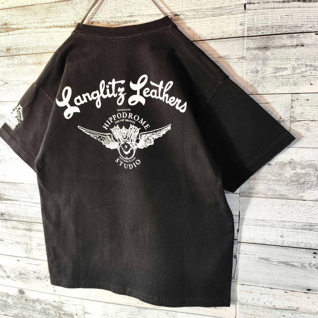 Langlitz Leathers Black T-Shirt L Hippodrome Studio Logo | eBay Langlitz Leathers Black T-Shirt L Hippodrome Studio Logo | eBay