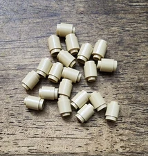 LEGO Tan Brick, Round 1 x 1. QTY 20. Part No. 3062.