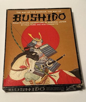 BUSHIDO RPG Box Set 1981 COMPLETE SET MAP Character -FGU  Books 1 & 2 - Vintage
