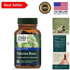 Natural Valerian Root Sleep Support - 60 Liquid Capsules for a Peaceful Night