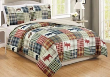 - 3-Piece King Size Fine Printed Comforter Set Soft down Alternative Bedding (Be
